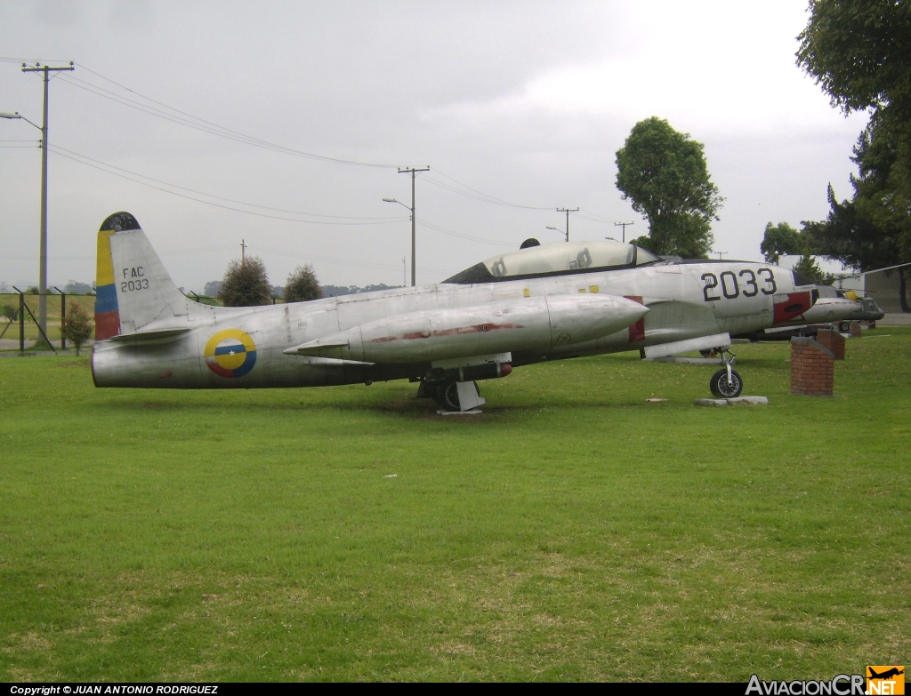 FAC-2033 - Lockheed T-33A Shooting Star - Fuerza Aérea Colombiana