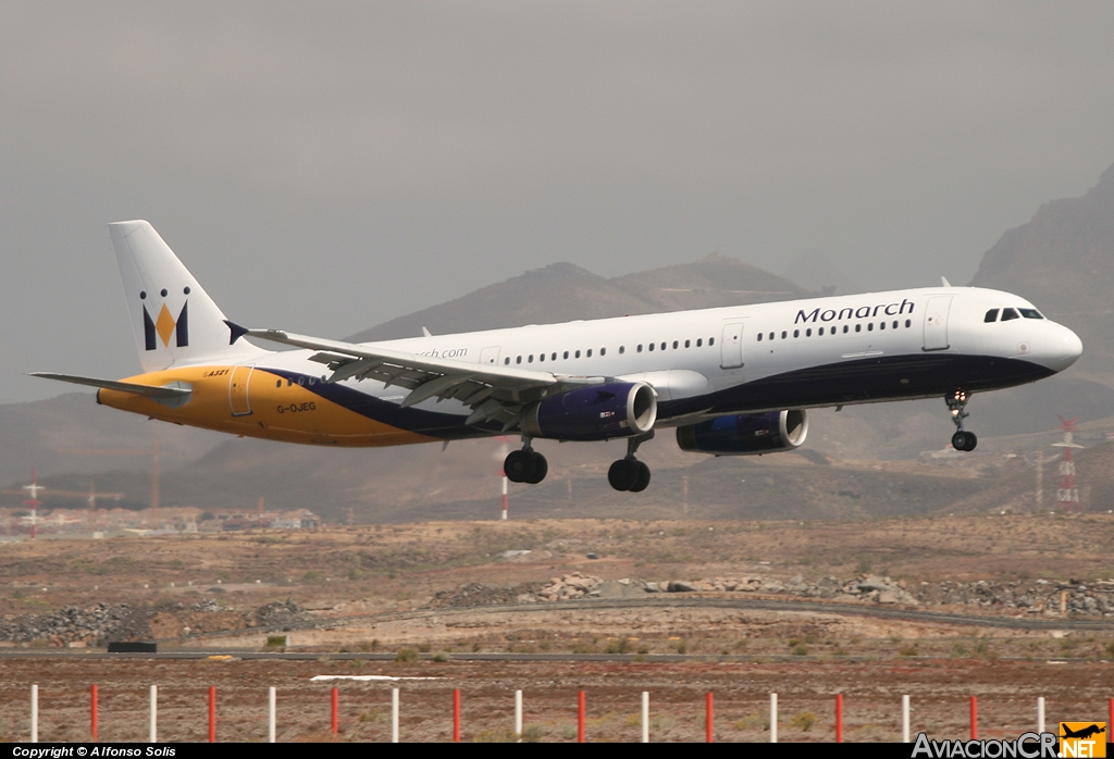 G-OJEG - Airbus A321-231 - Monarch Airlines