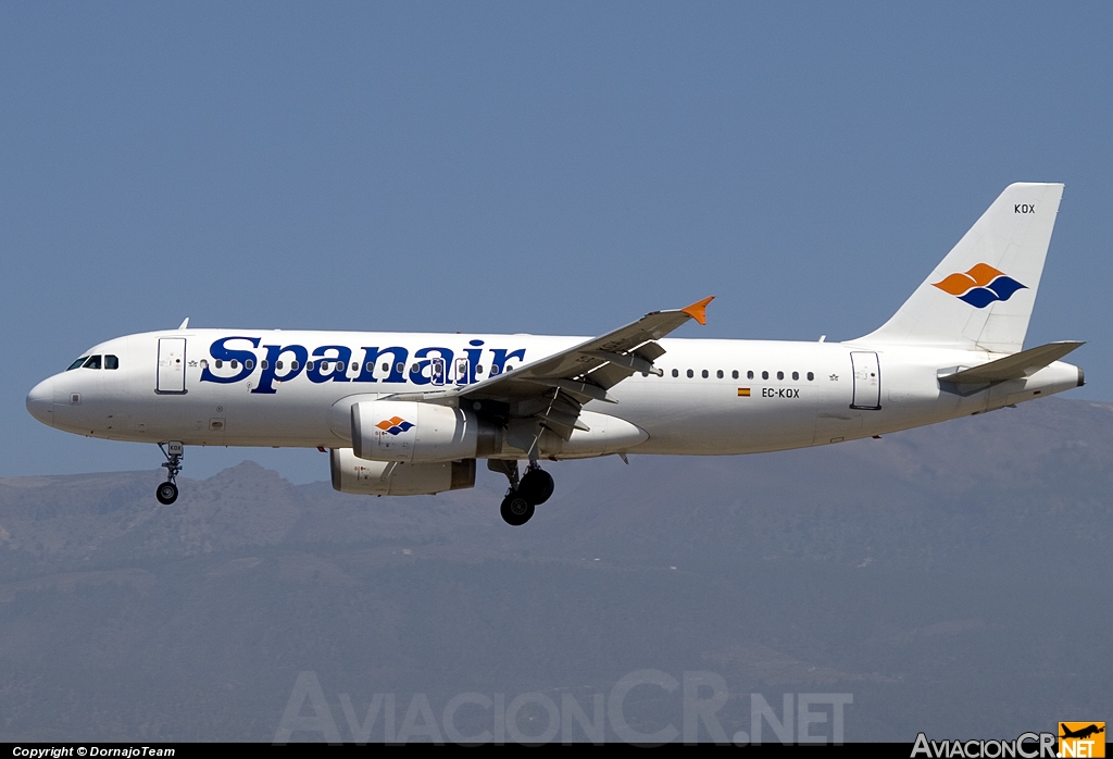 EC-KOX - Airbus A320-232 - Spanair