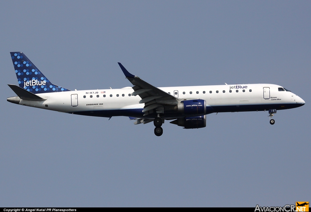 N187JB - Embraer 190-100IGW - jetBlue Airways