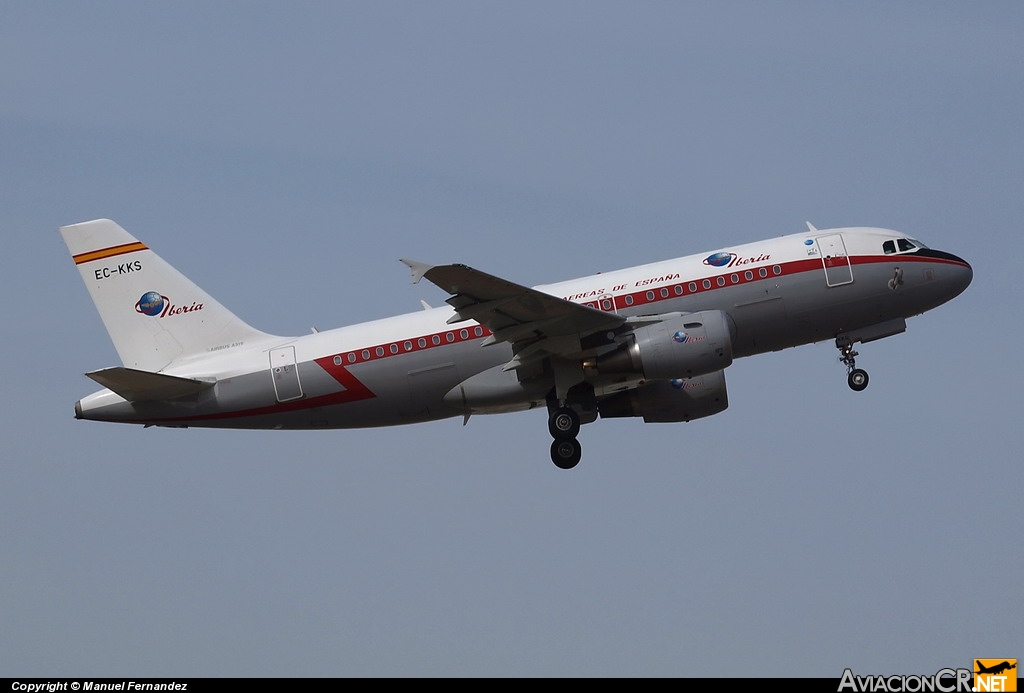 EC-KKS - Airbus A319-111 - Iberia