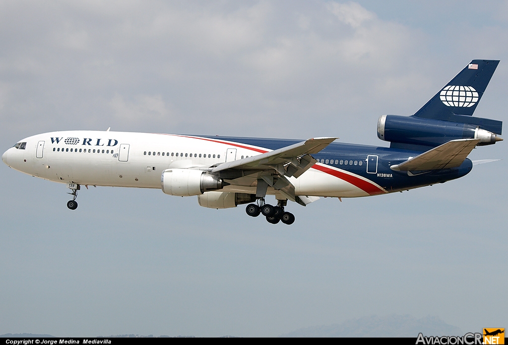 N138WA - McDonnell Douglas DC-10-30 - World Airways