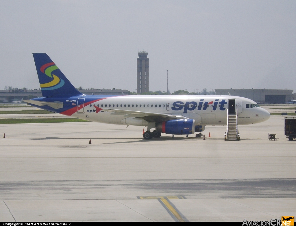 N502NK - Airbus A319-132 - Spirit