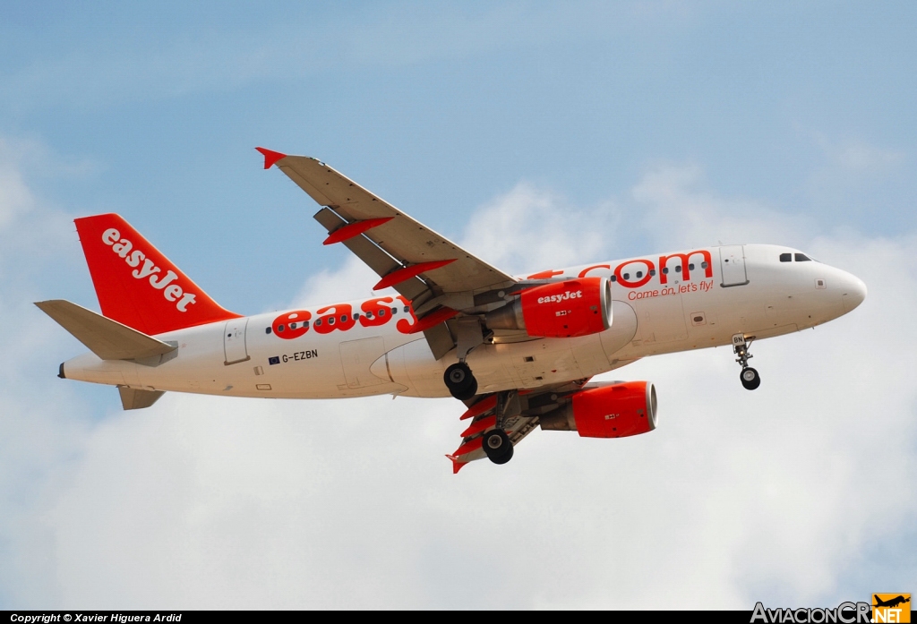 G-EZBN - Airbus A319-111 - EasyJet Airline