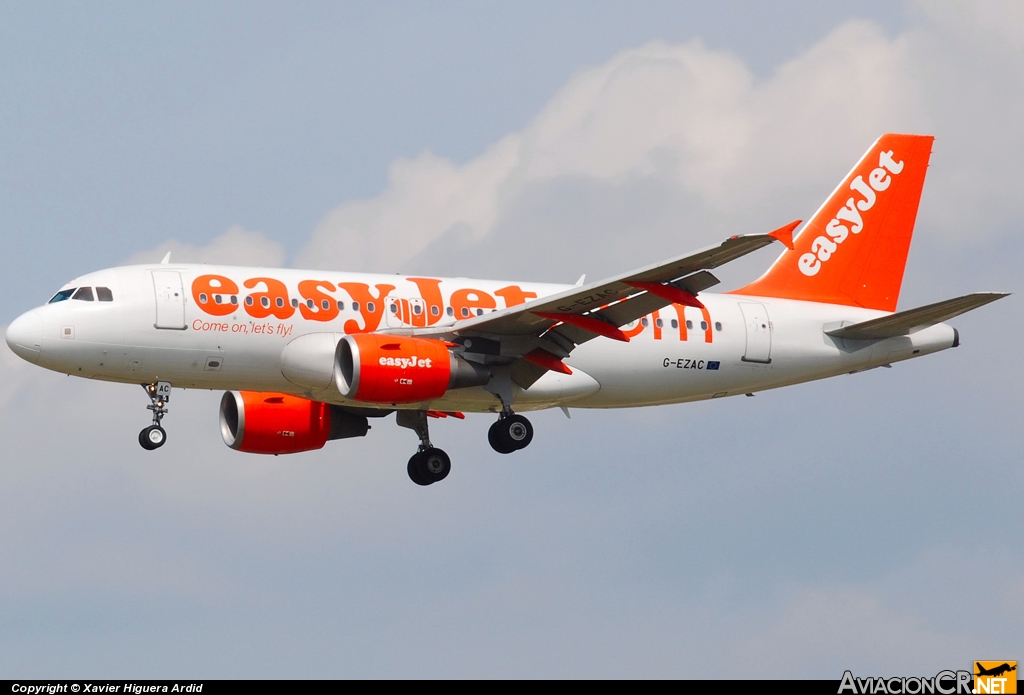 G-EZAC - Airbus A319-111 - EasyJet Airline