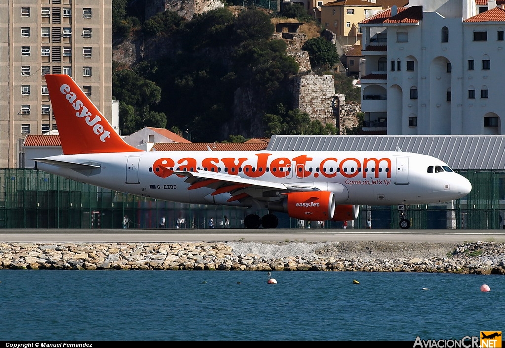 G-EZBD - Airbus A319-111 - EasyJet Airline