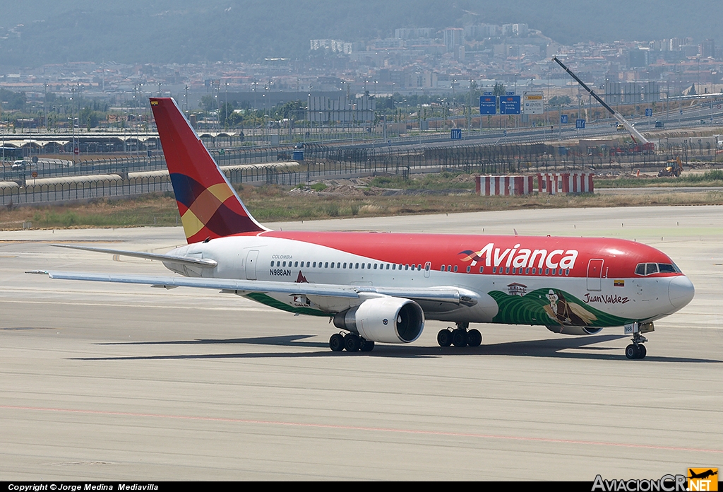 N988AN - Boeing 767-284/ER - Avianca Colombia