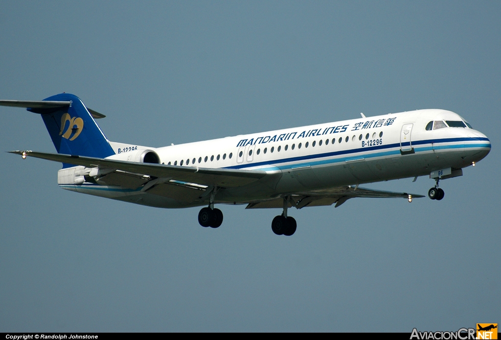 B-12296 - Fokker 100 - Mandarin Airlines