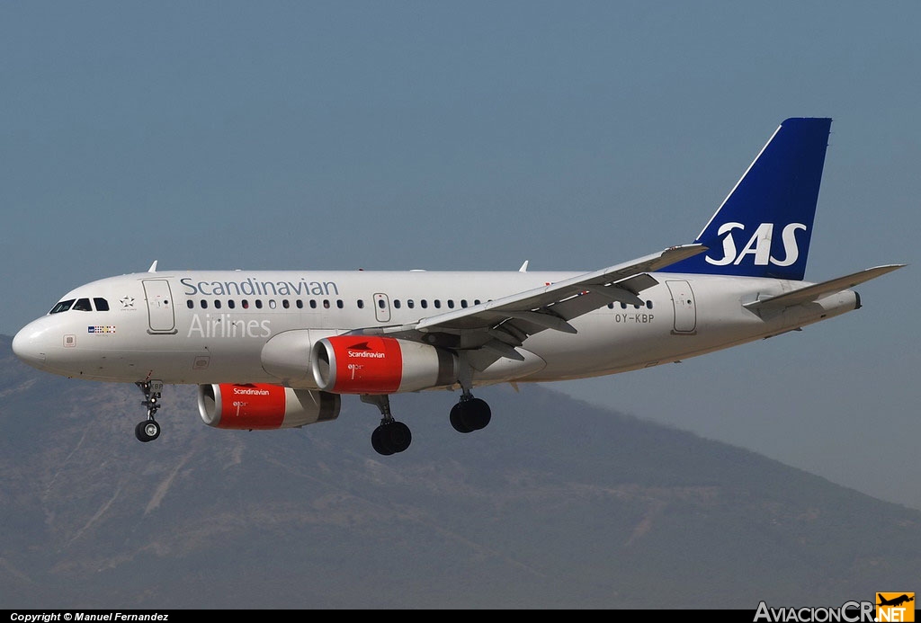 OY-KBP - Airbus A319-132 - Scandinavian Airlines - SAS