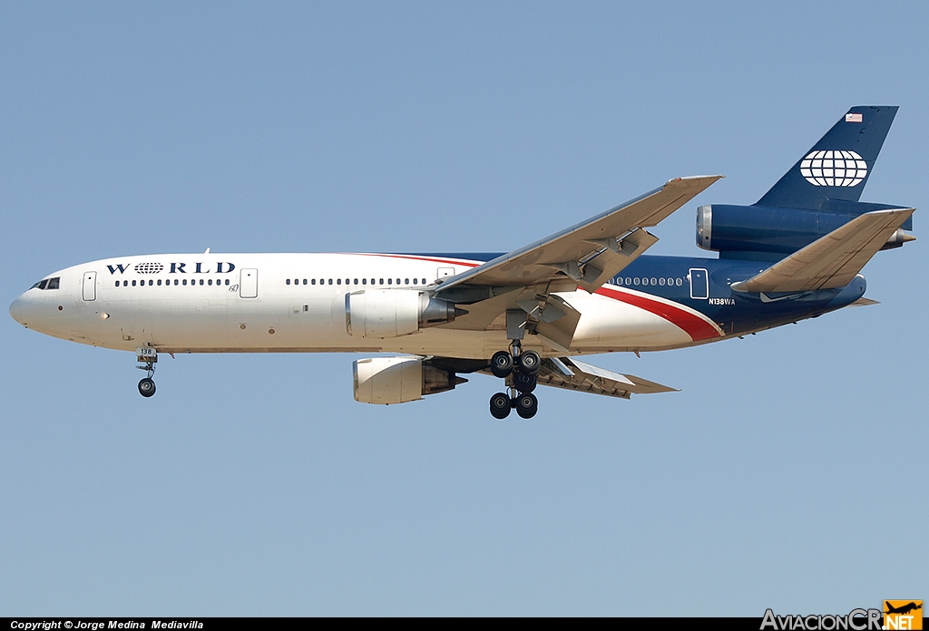 N138WA - McDonnell Douglas DC-10-30 - World Airways