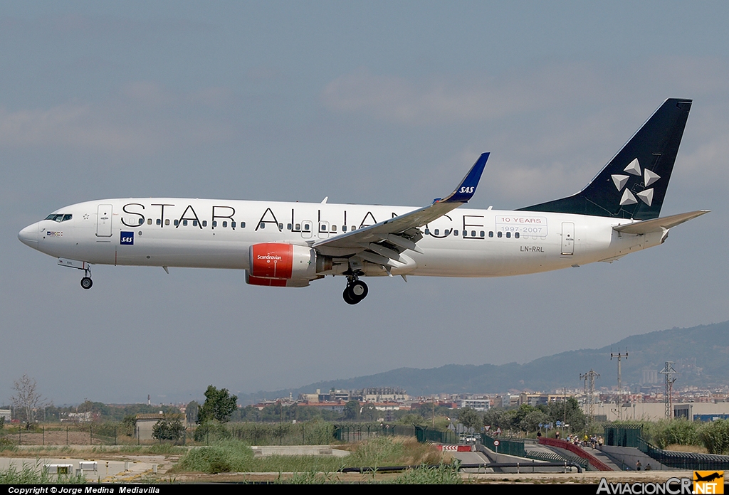 LN-RRL - Boeing 737-883 - Scandinavian Airlines-SAS