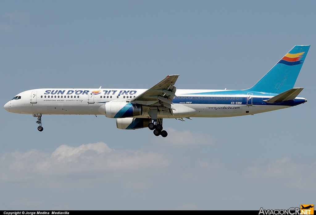 4X-EBM - Boeing 757-258 - Sun d`Or International Airlines