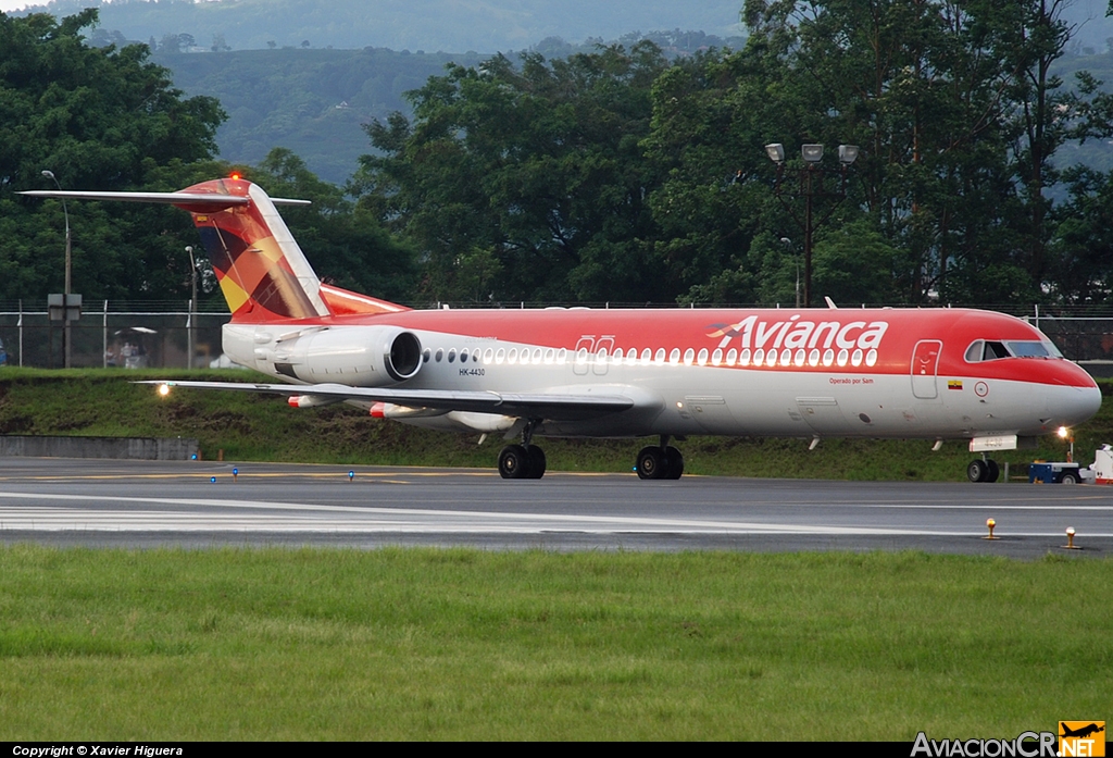 HK-4430 - Fokker 100 - Avianca Colombia