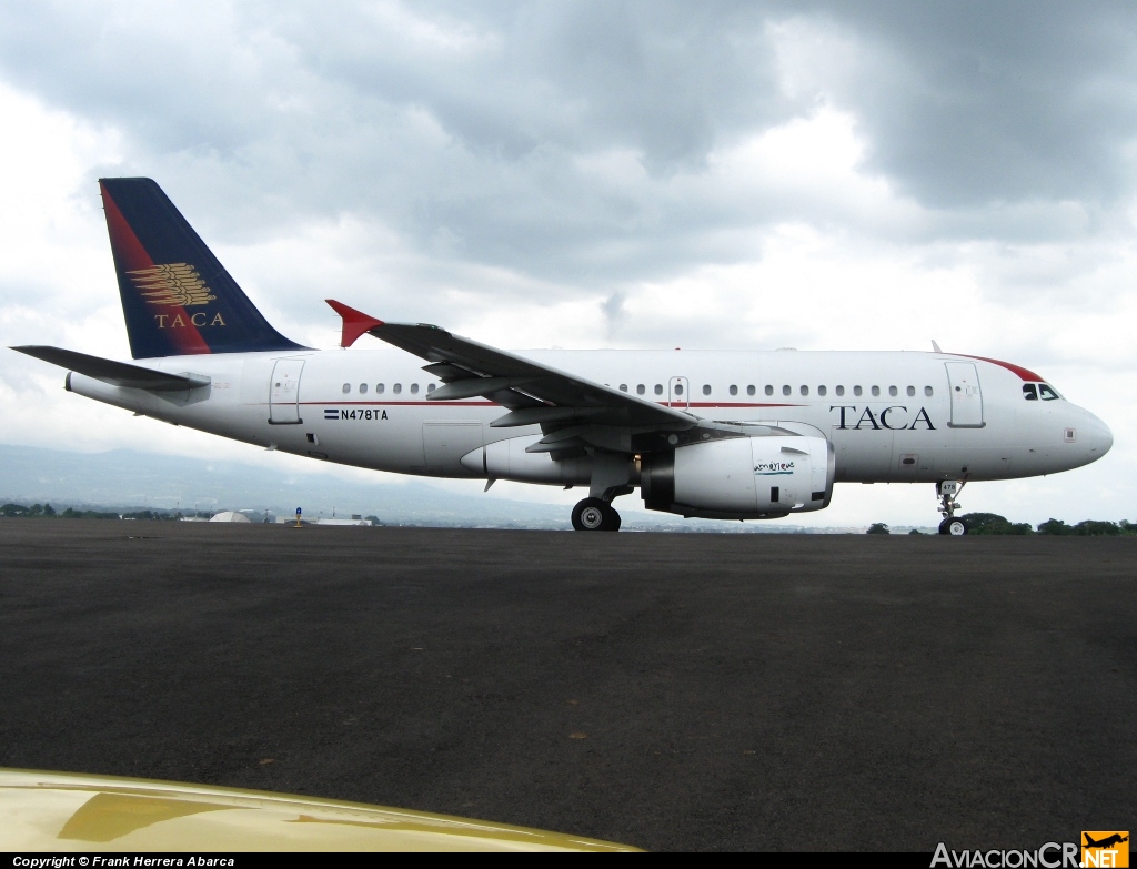 N478TA - Airbus A319-132 - TACA
