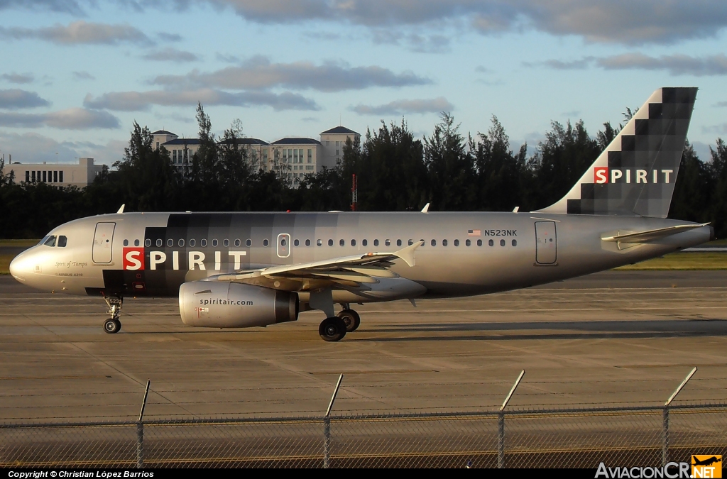 N523NK - Airbus A319-132 - Spirit Airlines