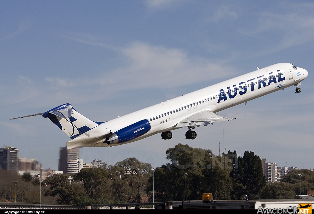LV-BDE - McDonnell Douglas MD-83 (DC-9-83) - Austral Líneas Aéreas