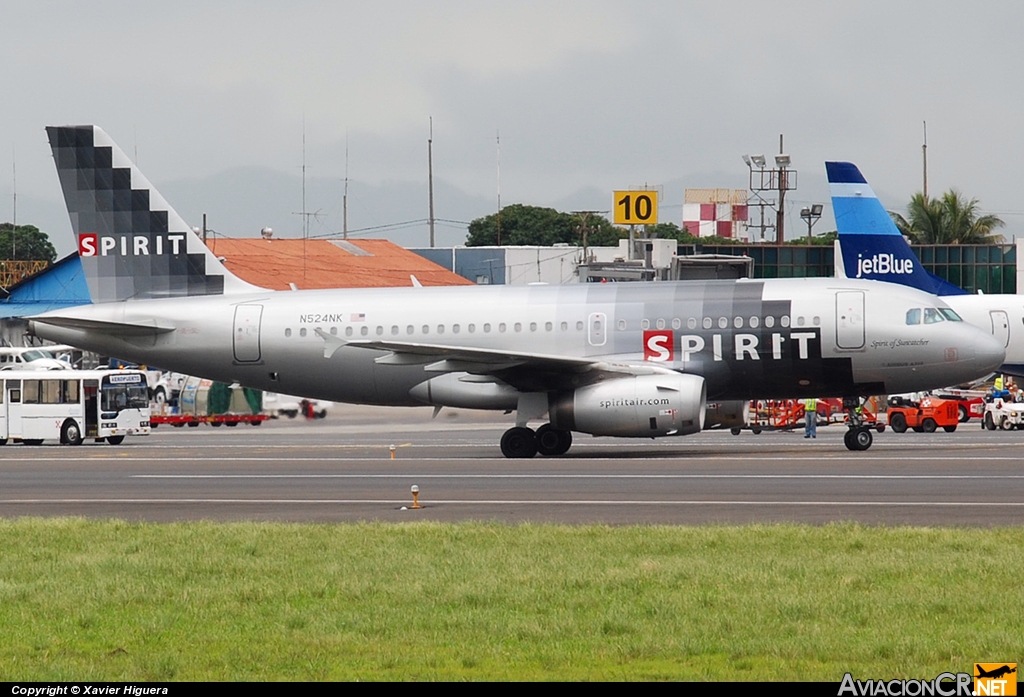 N524NK - Airbus A319-132 - Spirit