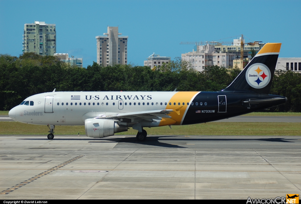 N733UW - Airbus A319-112 - US Airways