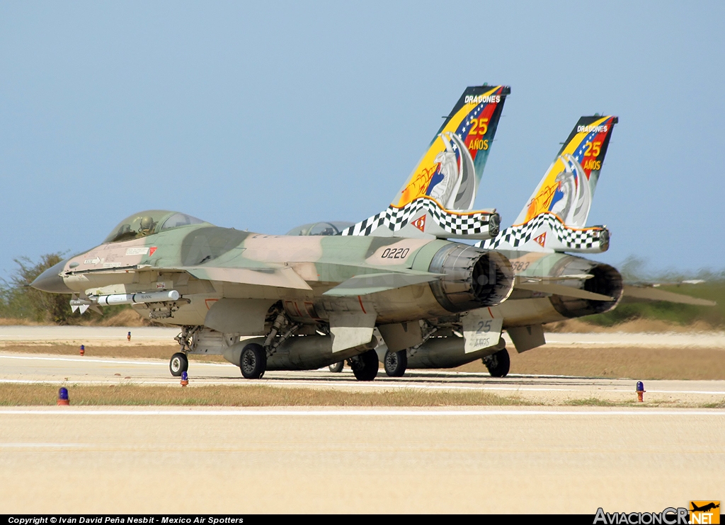 0220 - General Dynamics F-16A Fighting Falcon - Aviacion Militar Bolivariana Venezolana - AMBV