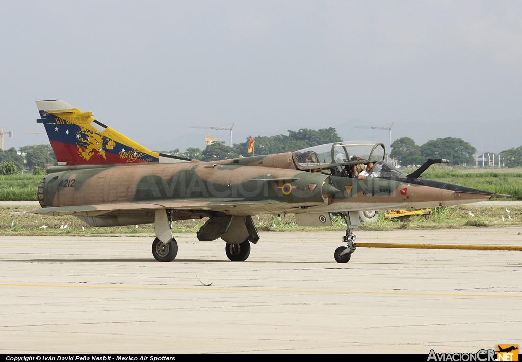 4212 - Dassault Mirage 50DV - Aviacion Militar Bolivariana Venezolana - AMBV