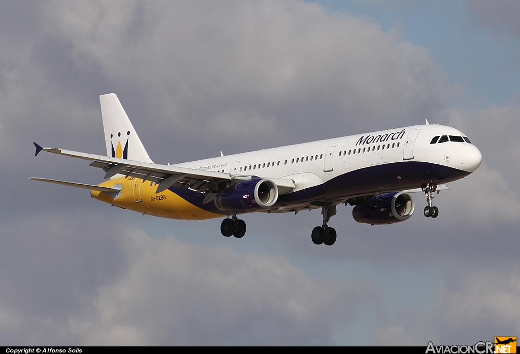 G-OZBH - Airbus A321-231 - Monarch Airlines
