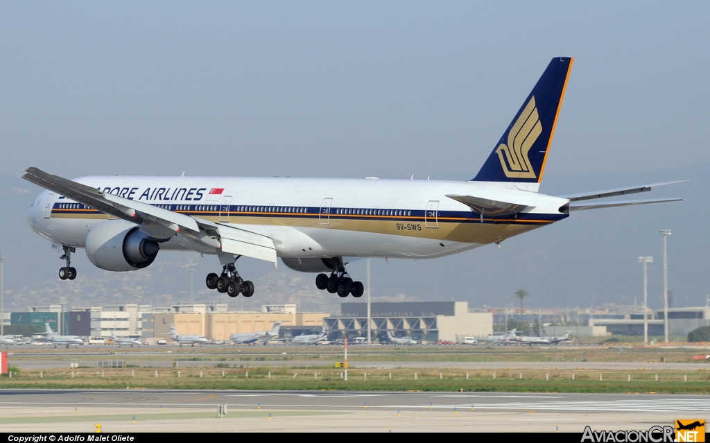 9V-SWS - Boeing 777-312/ER - Singapore Airlines