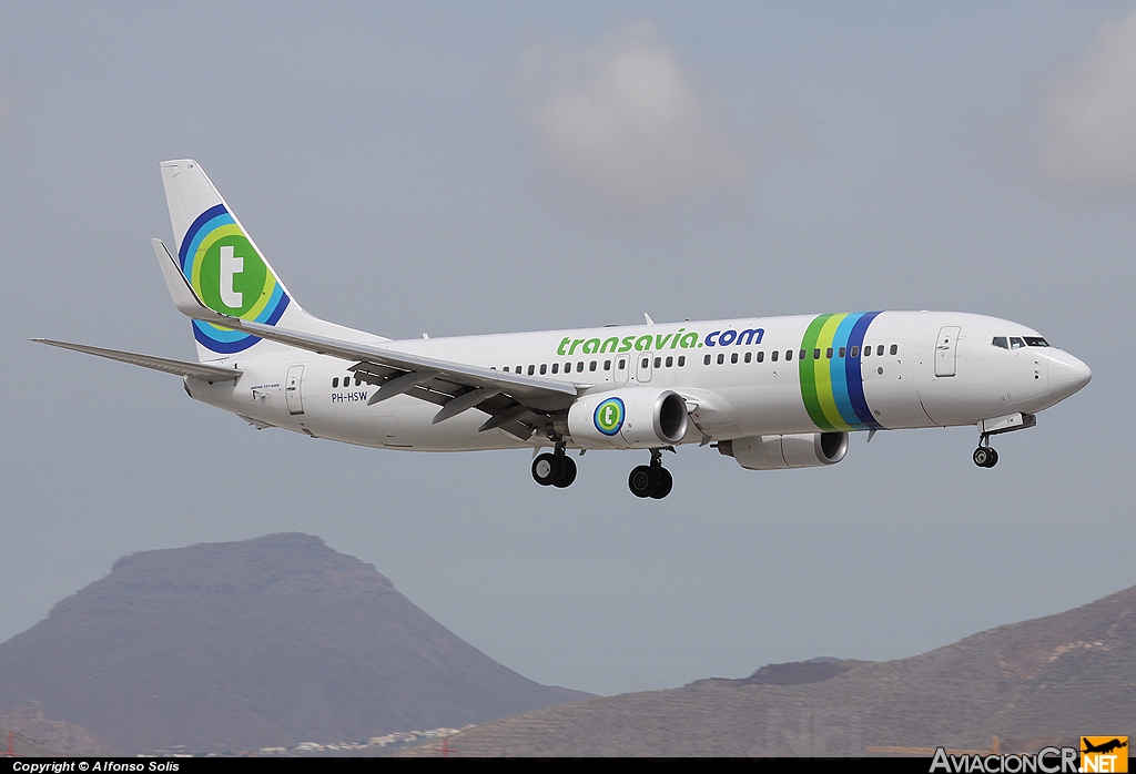 PH-HSW - Boeing 737-8K2 - Transavia Airlines