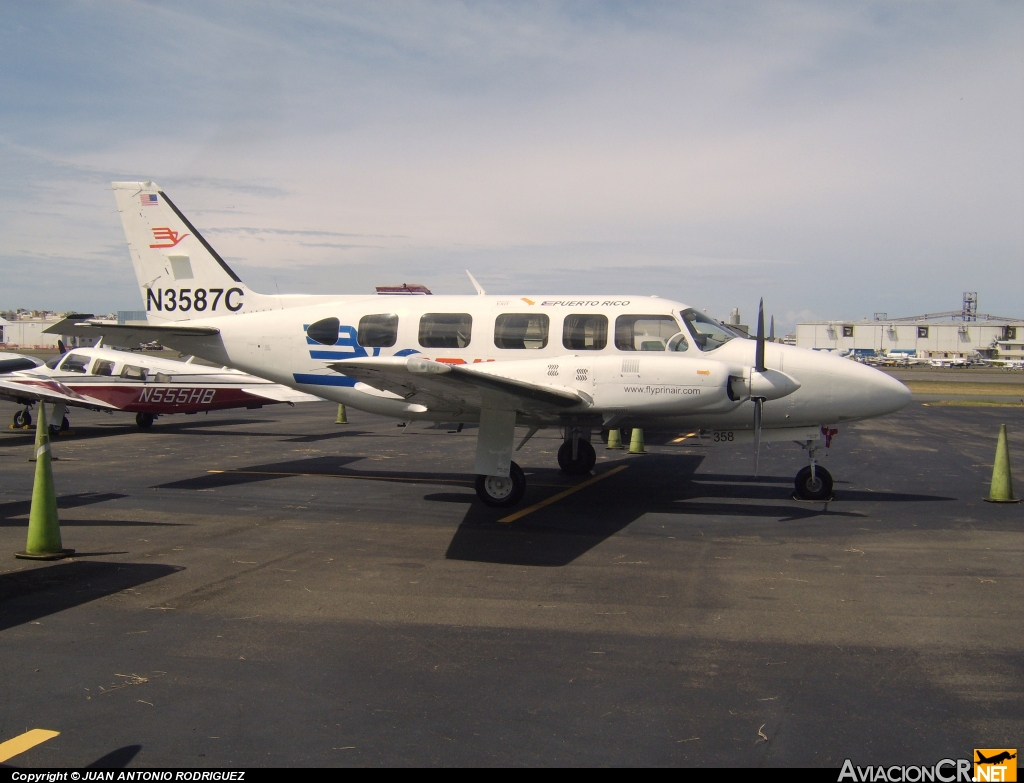 N3587C - Piper PA-31-350 Navajo Chieftain - Prinair- Puerto Rico International Airlines
