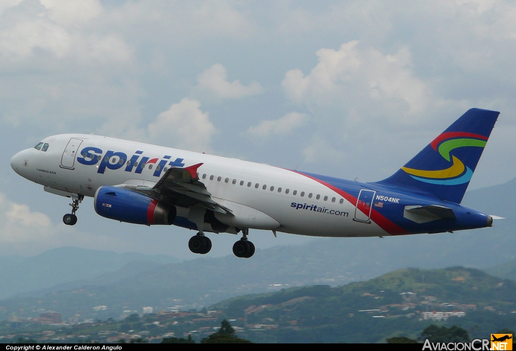 N504NK - Airbus A319-132 - Spirit Airlines