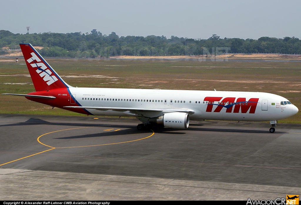PT-MSQ - Boeing 767-33A/ER - TAM