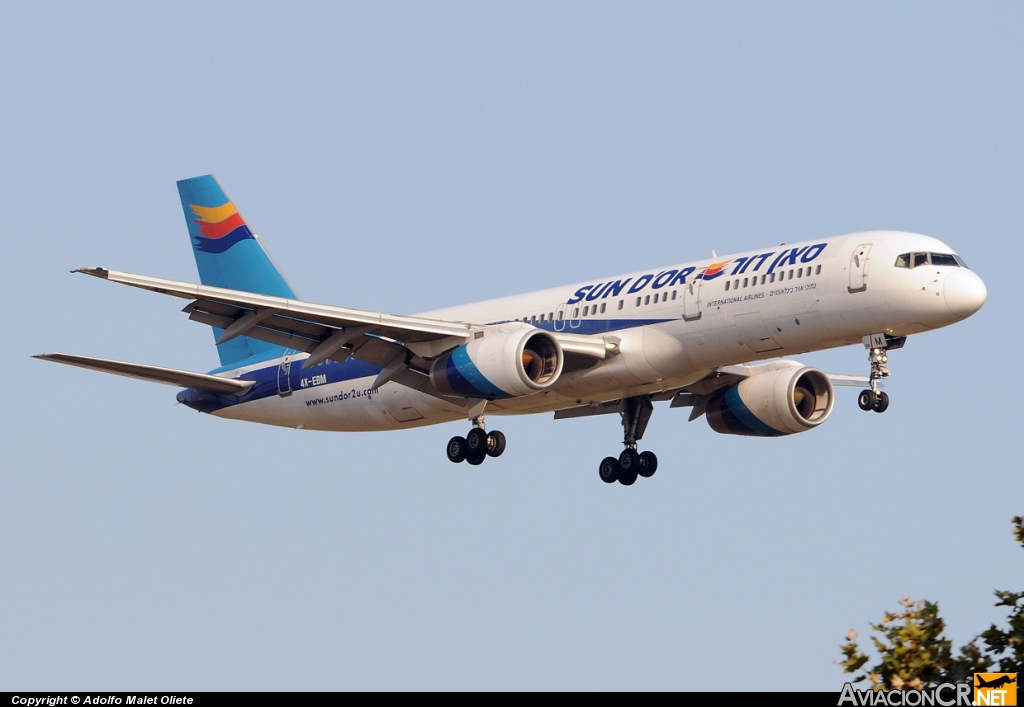 4X-EBM - Boeing 757-258 - Sun d`Or International Airlines
