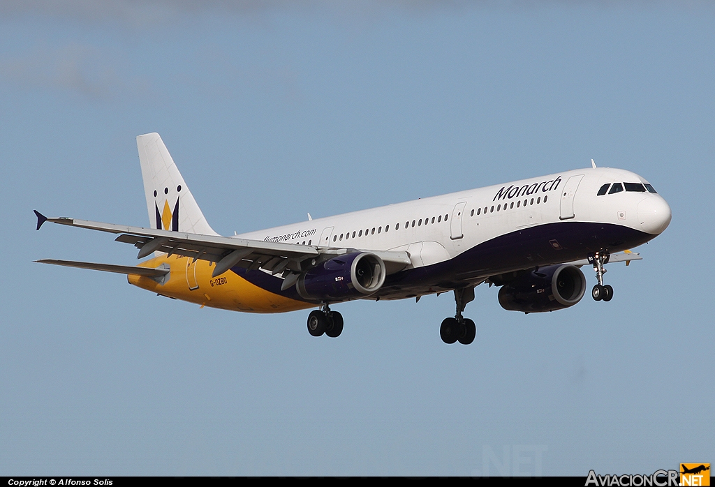 G-OZBO - Airbus A321-231 - Monarch Airlines