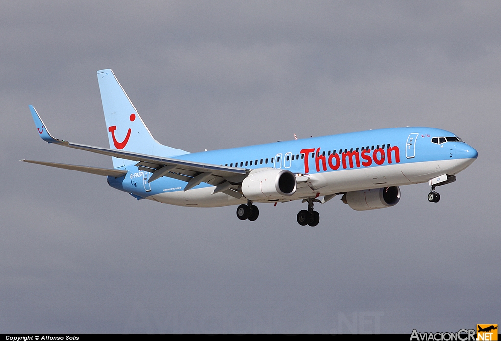 G-FDZR - Boeing 737-8K5 - Thomson Airways