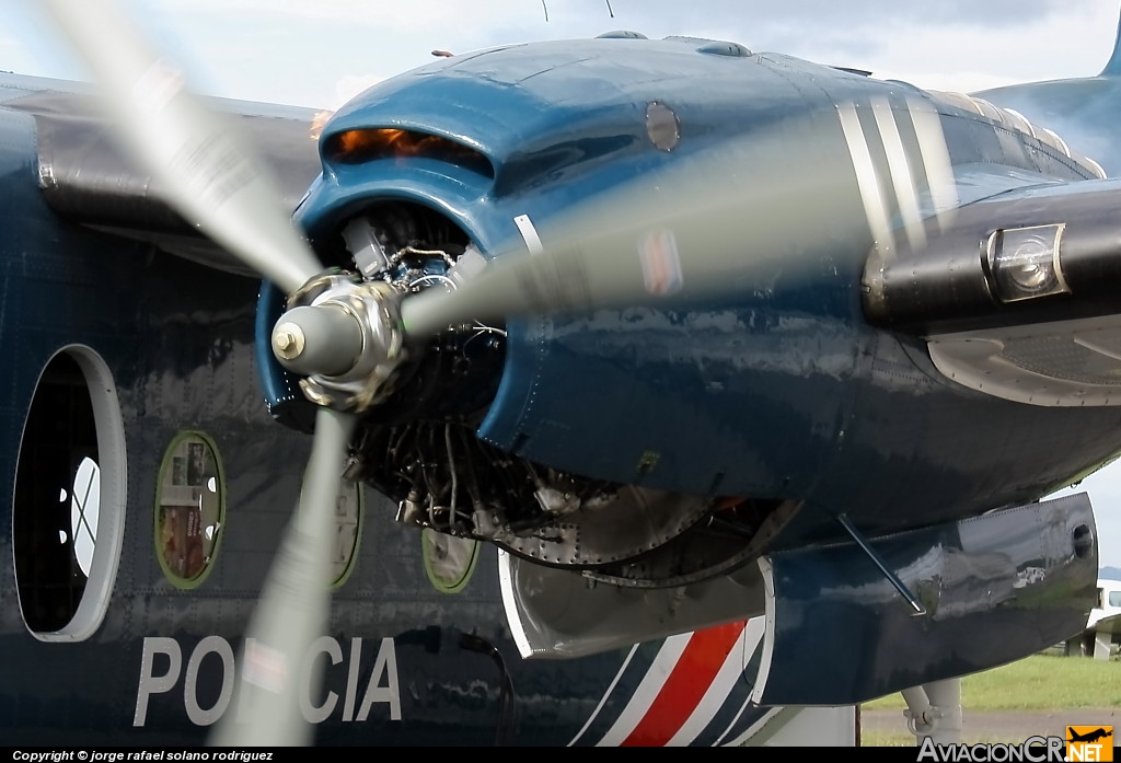 MSP002 - De Havilland Canada C-7A Caribou - Ministerio de Seguridad Pública - Costa Rica