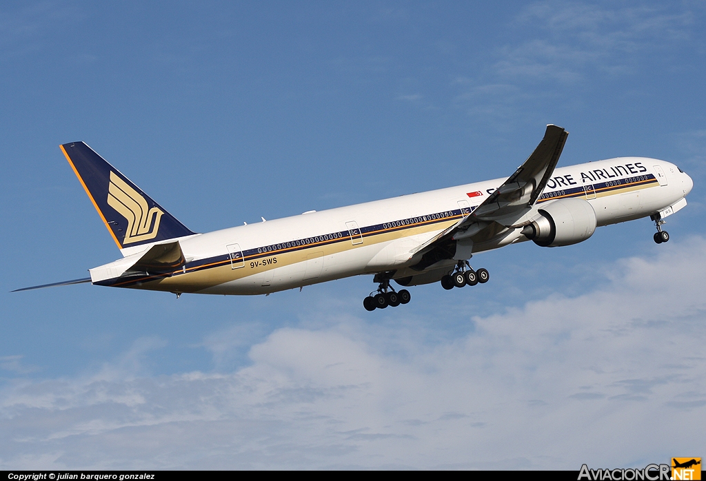 9V-SWS - Boeing 777-312/ER - Singapore Airlines