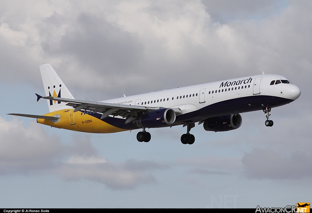 G-OZBG - Airbus A321-231 - Monarch Airlines