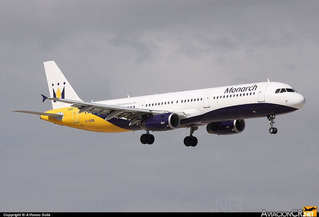 G-OZBI - Airbus A321-231 - Monarch Airlines