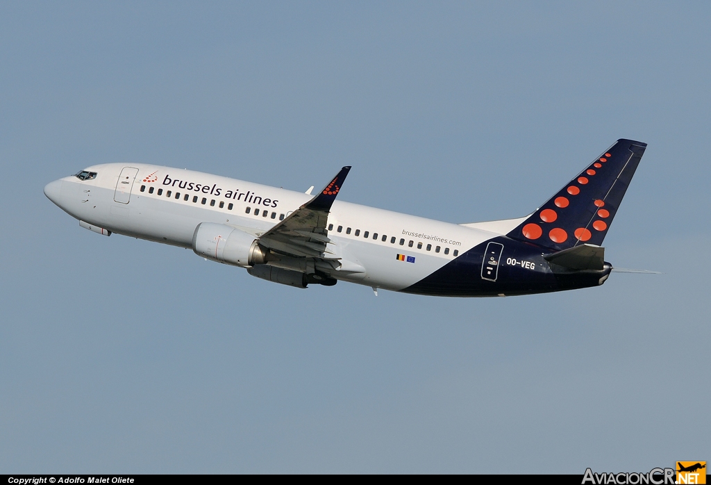 OO-VEG - Boeing 737-36N - Brussels airlines