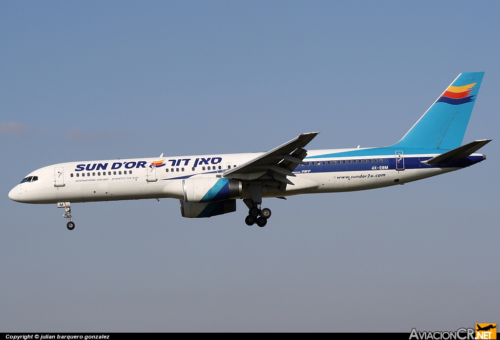 4X-EBM - Boeing 757-258 - Sun d`Or International Airlines