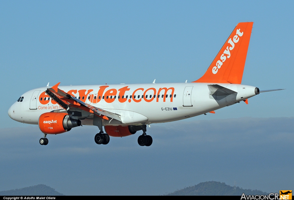 G-EZIU - Airbus A319-111 - EasyJet Airlines