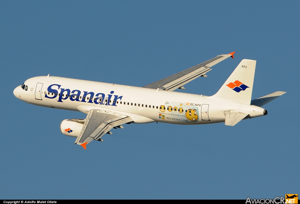 EC-KPX - Airbus A320-232 - Spanair