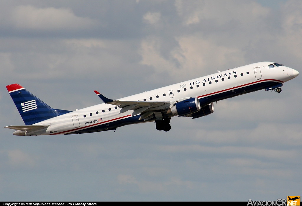 N946UW - Embraer ERJ-190-100IGW 190AR - US Airways