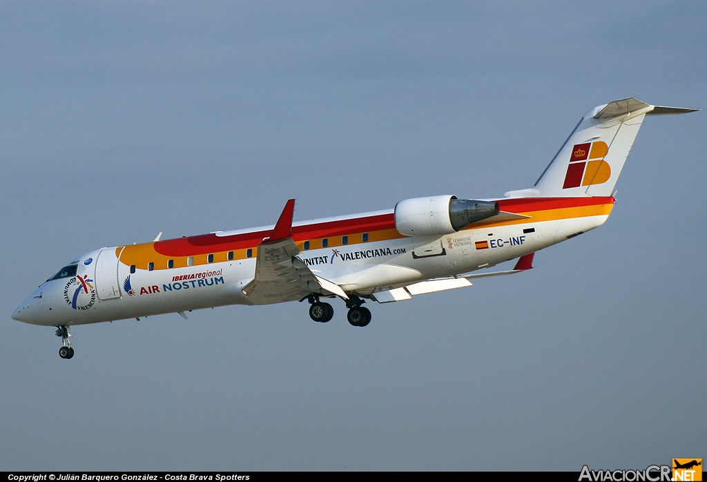 EC-INF - Bombardier CRJ-200ER - Air Nostrum (Iberia Regional)