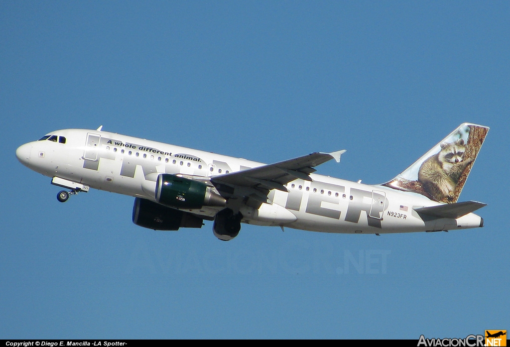 N923FR - Airbus A319-211 - Frontier Airlines