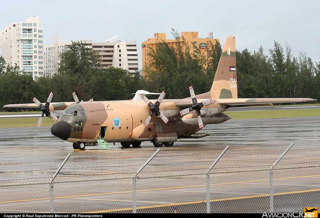 344 - Lockheed C-130H Hercules (L-382) - Fuerza Aerea de Jordania