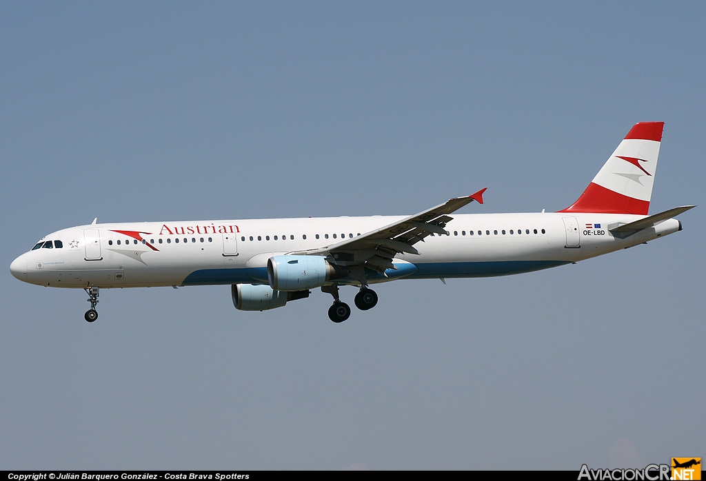 OE-LBD - Airbus A321-211 - Austrian Airlines