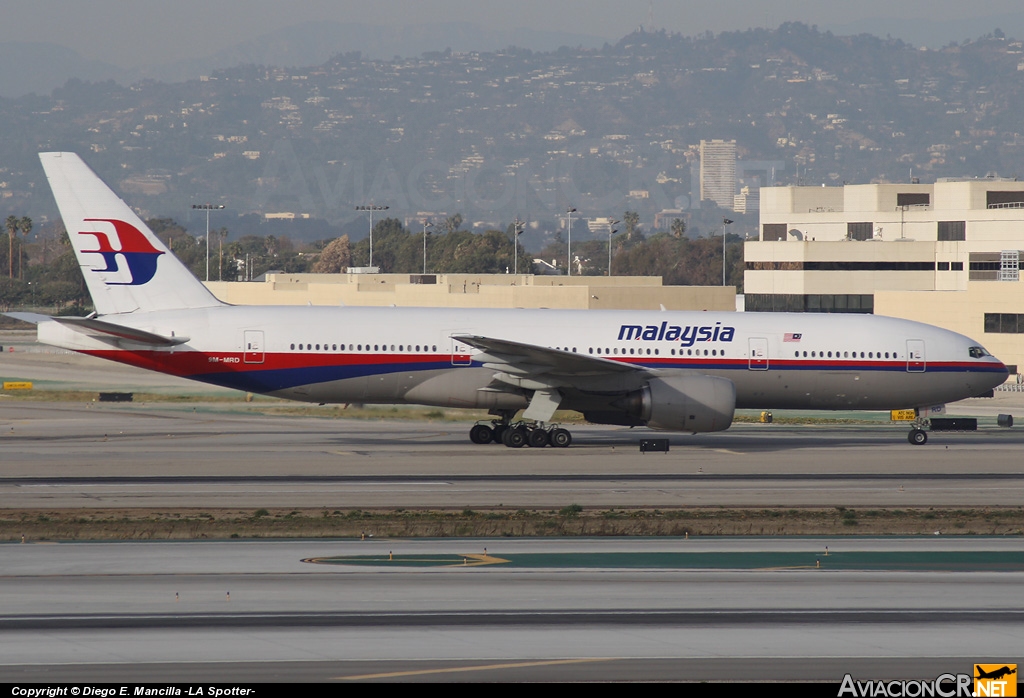 9M-MRD - Boeing 777-2H6/ER - Malaysia Airlines