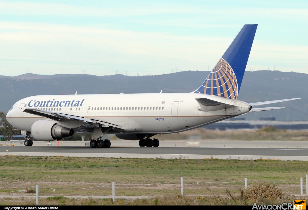 N68159 - Boeing 767-224/ER - Continental Airlines
