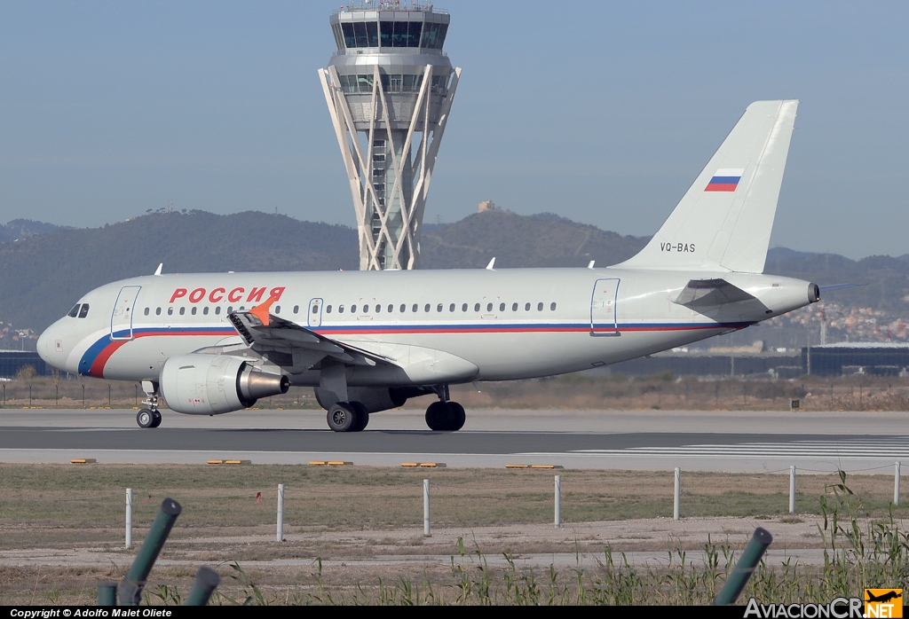 VQ-BAS - Airbus A319-111 - Rossiya Airlines