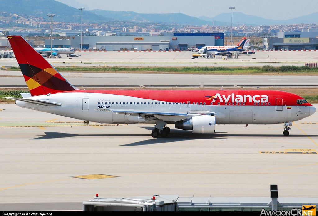 N421AV - Boeing 767-2B1/ER - Avianca Colombia